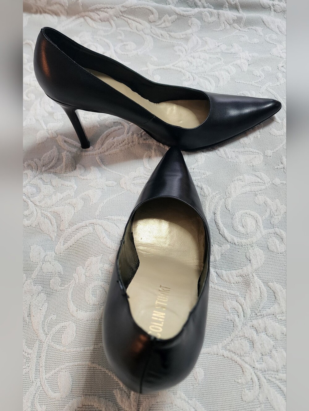 Colin Struart Black Leather Heels Sz 8M